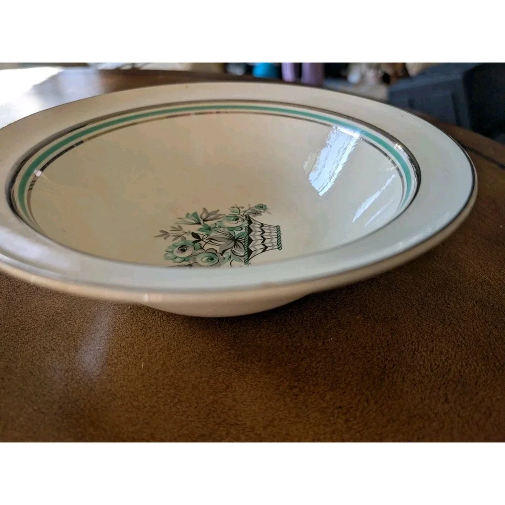 Vintage 1941 Taylor Smith Taylor 8414 Dinnerware Set – 90+ Pcs Basket of Flowers